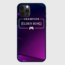 Чехол для iPhone 12 Pro Max Elden Ring gaming champion: рамка с лого и джойсти, цвет: 3D-черный