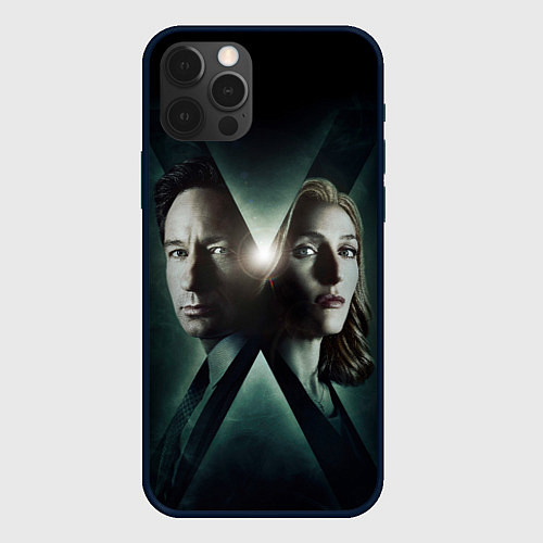 Чехол iPhone 12 Pro Max X - Files / 3D-Черный – фото 1