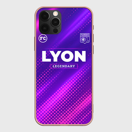 Чехол iPhone 12 Pro Max Lyon legendary sport grunge / 3D-Светло-розовый – фото 1