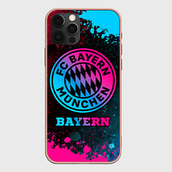 Чехол iPhone 12 Pro Max Bayern - neon gradient