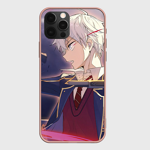 Чехол iPhone 12 Pro Max Lugh Tuatha De - Ассасин аристократ / 3D-Светло-розовый – фото 1