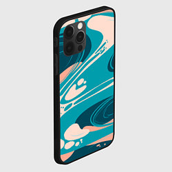 Чехол для iPhone 12 Pro Max Абстрактные разводы - текстура, цвет: 3D-черный — фото 2