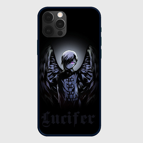 Чехол iPhone 12 Pro Max Повелитель тьмы на подработке - Падший ангел Люциф / 3D-Черный – фото 1