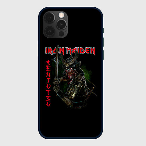 Чехол iPhone 12 Pro Max Iron Maiden Senjutsu samurai / 3D-Черный – фото 1