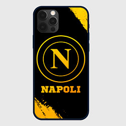 Чехол для iPhone 12 Pro Max Napoli - gold gradient, цвет: 3D-черный