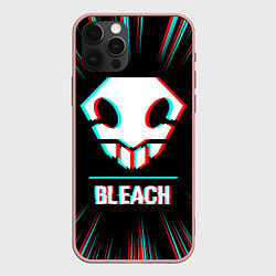 Чехол iPhone 12 Pro Max Символ Bleach в стиле glitch на темном фоне