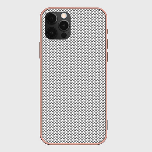 Чехол iPhone 12 Pro Max Белая змея / 3D-Светло-розовый – фото 1