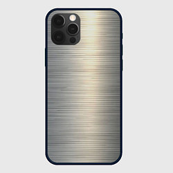 Чехол для iPhone 12 Pro Max Нержавейка - текстура, цвет: 3D-черный