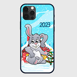 Чехол iPhone 12 Pro Max Кролик 2023 новый год