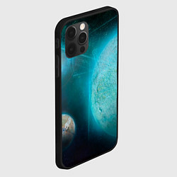 Чехол для iPhone 12 Pro Max Космос и планеты, цвет: 3D-черный — фото 2