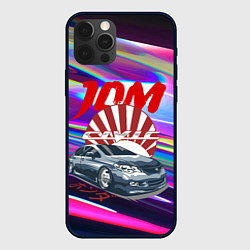 Чехол для iPhone 12 Pro Max Honda Civic - JDM style, цвет: 3D-черный