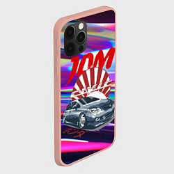 Чехол для iPhone 12 Pro Max Honda Civic - JDM style, цвет: 3D-светло-розовый — фото 2