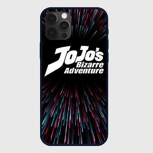 Чехол iPhone 12 Pro Max JoJo Bizarre Adventure infinity / 3D-Черный – фото 1