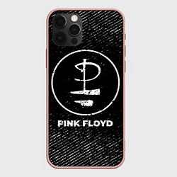 Чехол iPhone 12 Pro Max Pink Floyd с потертостями на темном фоне