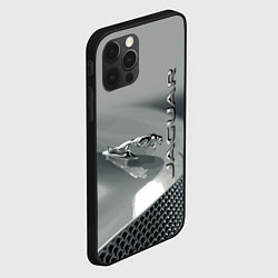 Чехол для iPhone 12 Pro Max Jaguar - капот - эмблема, цвет: 3D-черный — фото 2