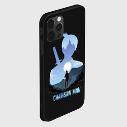 Чехол для iPhone 12 Pro Max Силуэт Аки, цвет: 3D-черный — фото 2