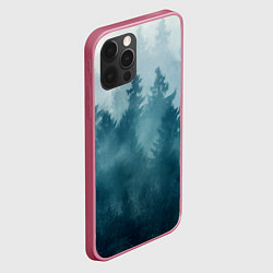 Чехол для iPhone 12 Pro Max Лес градиент, цвет: 3D-малиновый — фото 2
