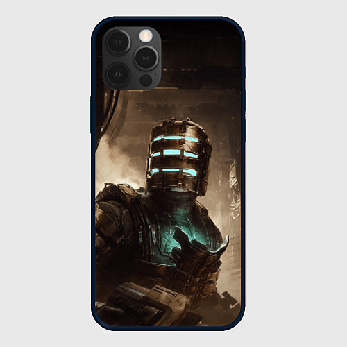 Чехол iPhone 12 Pro Max Айзек Кларк Dead space remake / 3D-Черный – фото 1