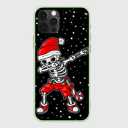 Чехол iPhone 12 Pro Max Dab новогодний скелет