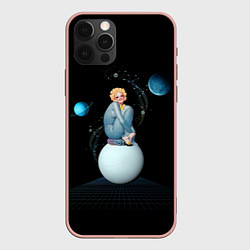 Чехол iPhone 12 Pro Max Pinup женщина на Луне