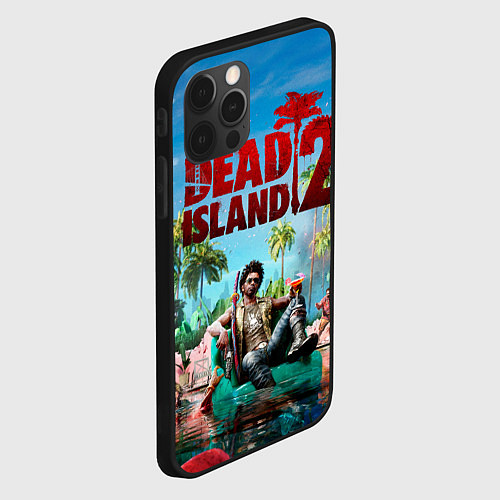 Чехол iPhone 12 Pro Max Dead island two / 3D-Черный – фото 2