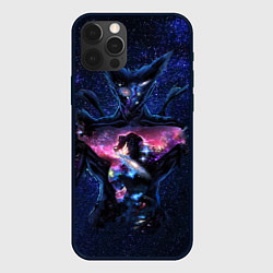 Чехол для iPhone 12 Pro Max One Punch Man Гароу Космос, цвет: 3D-черный