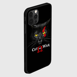 Чехол для iPhone 12 Pro Max Cat of war collab, цвет: 3D-черный — фото 2