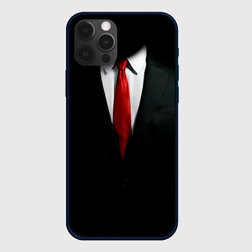 Чехол iPhone 12 Pro Max Hitman / 3D-Черный – фото 1