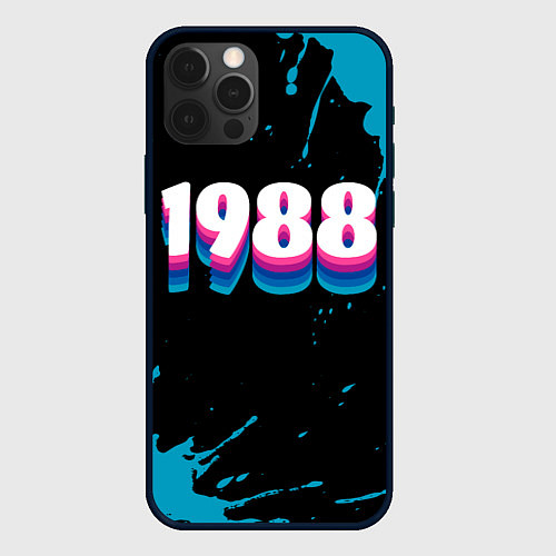 Чехол iPhone 12 Pro Max Made in 1988: vintage art / 3D-Черный – фото 1