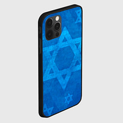 Чехол для iPhone 12 Pro Max Звезды Давида, цвет: 3D-черный — фото 2