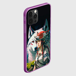 Чехол для iPhone 12 Pro Max Princess Mononoke by Studio Ghibli, цвет: 3D-сиреневый — фото 2