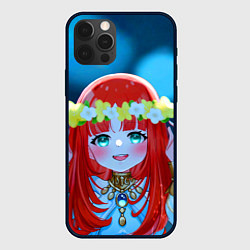 Чехол для iPhone 12 Pro Max Нилу персонаж Genshin Impact, цвет: 3D-черный