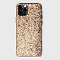 Чехол для iPhone 12 Pro Max Синие, белые и красные камни, цвет: 3D-светло-розовый