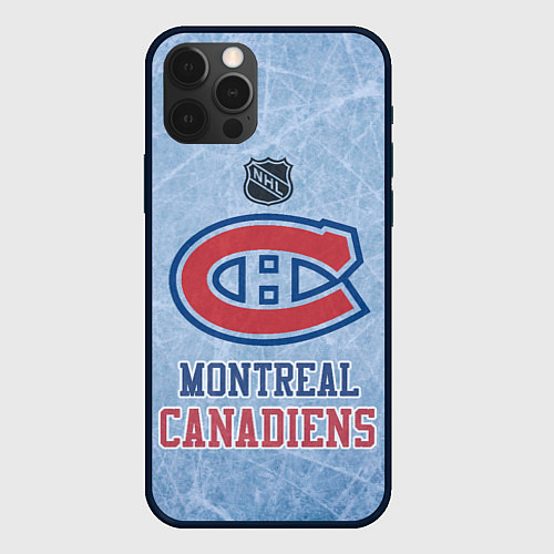 Чехол iPhone 12 Pro Max Montreal Canadiens - NHL / 3D-Черный – фото 1
