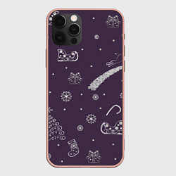 Чехол для iPhone 12 Pro Max Сиреневое настроение, цвет: 3D-светло-розовый