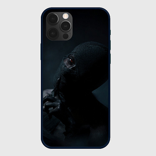 Чехол iPhone 12 Pro Max Мумия тишина / 3D-Черный – фото 1