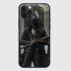 Чехол для iPhone 12 Pro Max Bloodborne охотник, цвет: 3D-черный