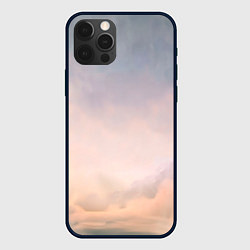 Чехол для iPhone 12 Pro Max Мистические облака среди гор, цвет: 3D-черный