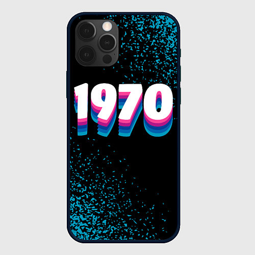 Чехол iPhone 12 Pro Max Made in 1970: vintage art / 3D-Черный – фото 1