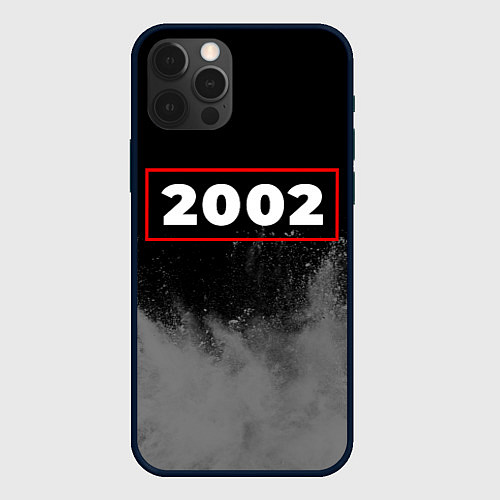 Чехол iPhone 12 Pro Max 2002 - в красной рамке на темном / 3D-Черный – фото 1