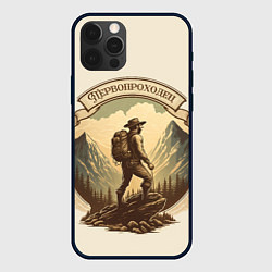 Чехол iPhone 12 Pro Max Первопроходец в винтажном стиле
