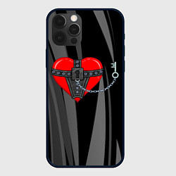 Чехол для iPhone 12 Pro Max Сердце и ключ bdsm, цвет: 3D-черный
