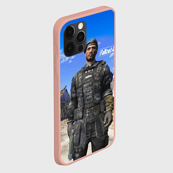 Чехол для iPhone 12 Pro Max Field scribe commando - Fallout 4, цвет: 3D-светло-розовый — фото 2