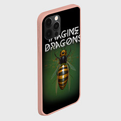 Чехол для iPhone 12 Pro Max Imagine Dragons рок, цвет: 3D-светло-розовый — фото 2