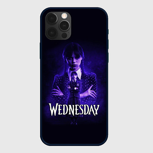 Чехол iPhone 12 Pro Max Уэнсдэй, дочь Гомеса / 3D-Черный – фото 1
