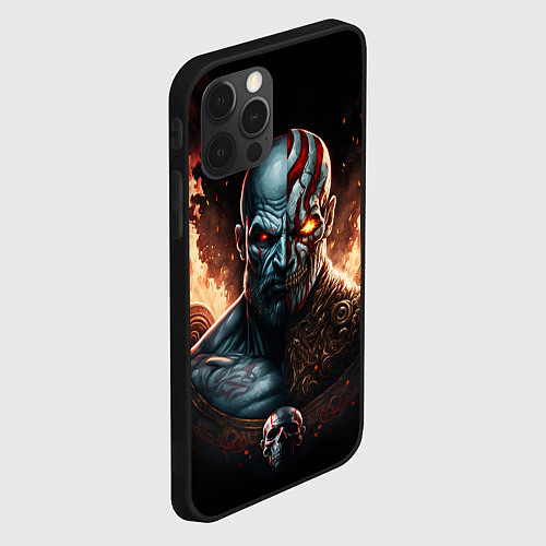 Чехол iPhone 12 Pro Max God of War life and dead / 3D-Черный – фото 2
