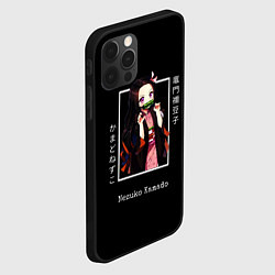 Чехол для iPhone 12 Pro Max Клинок, рассекающий демонов: персонаж Незуко Камад, цвет: 3D-черный — фото 2