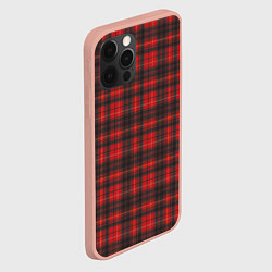 Чехол для iPhone 12 Pro Max Шотландский Тартан, цвет: 3D-светло-розовый — фото 2