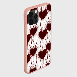 Чехол для iPhone 12 Pro Max Паттерн разбитое сердце, цвет: 3D-светло-розовый — фото 2