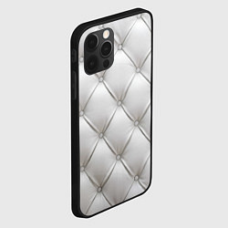 Чехол для iPhone 12 Pro Max Стёганая мебельная кожа - texture, цвет: 3D-черный — фото 2